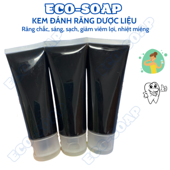 Kem Đánh Răng Bồ Hòn Dược Liệu 100% Ecosoap răng chắc sáng, sạch thơm giảm viêm lợi nhiệt miệng