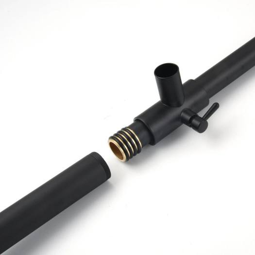 Vòi sen,Sen cây tắm đứng nóng lạnh màu đen 4 chức năng,củ sen đồng vàng