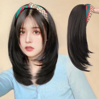 LENNY tóc mái giả nữ hàn quốc tóc giả nữ nguyên đầu Phụ Kiện Tóc Kẹp Thẳng Xoăn Bồng Bềnh Hợp Thời Trang Màu Nâu Phụ Kiện Tóc Nối Cho Nữ Phụ Kiện Tóc Nữ Băng Đô Lượn Sóng Dài Tóc Giả Băng Đô Nửa Đầu Tóc Giả Chịu Nhiệt