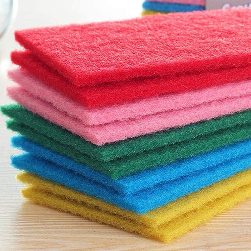 Set 10 miếng rửa chén bọt biển nhiều màu