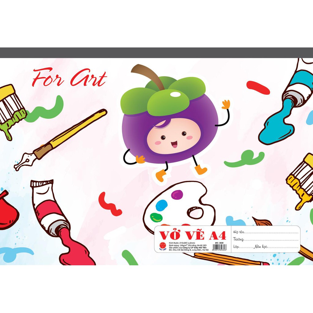 Vở vẽ lò xo a4 hải tiến 20 trang