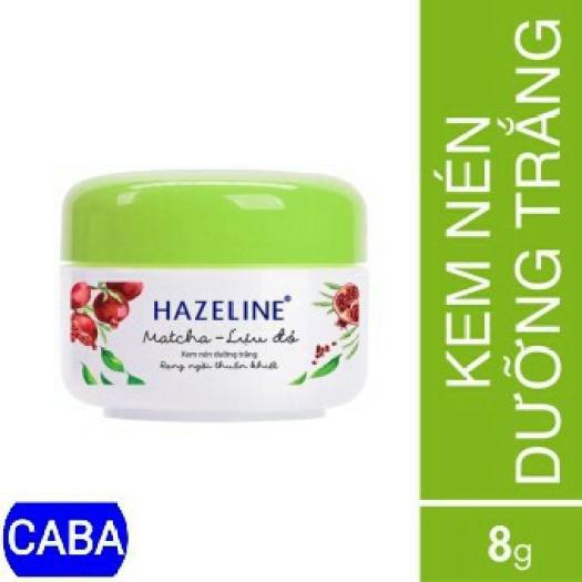 Kem nén dưỡng trắng da Hazeline Matcha Lựu Đỏ 8g