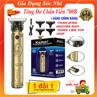 Tông Đơ Cắt Tóc Kemei  700B, Tăng Đơ Chấn Viền, Hớt Tóc Gia Đình, Trẻ Em, Máy Cắt Tóc Đa Năng, Không Dây Gọn Nhẹ[Bảo Hành 12 Tháng]