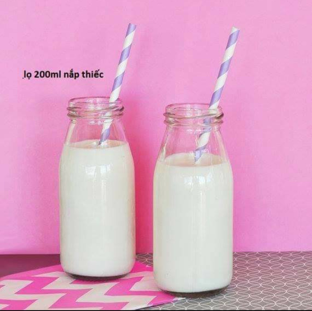 Combo 12 lọ thủy tinh 200ml nắp thiếc