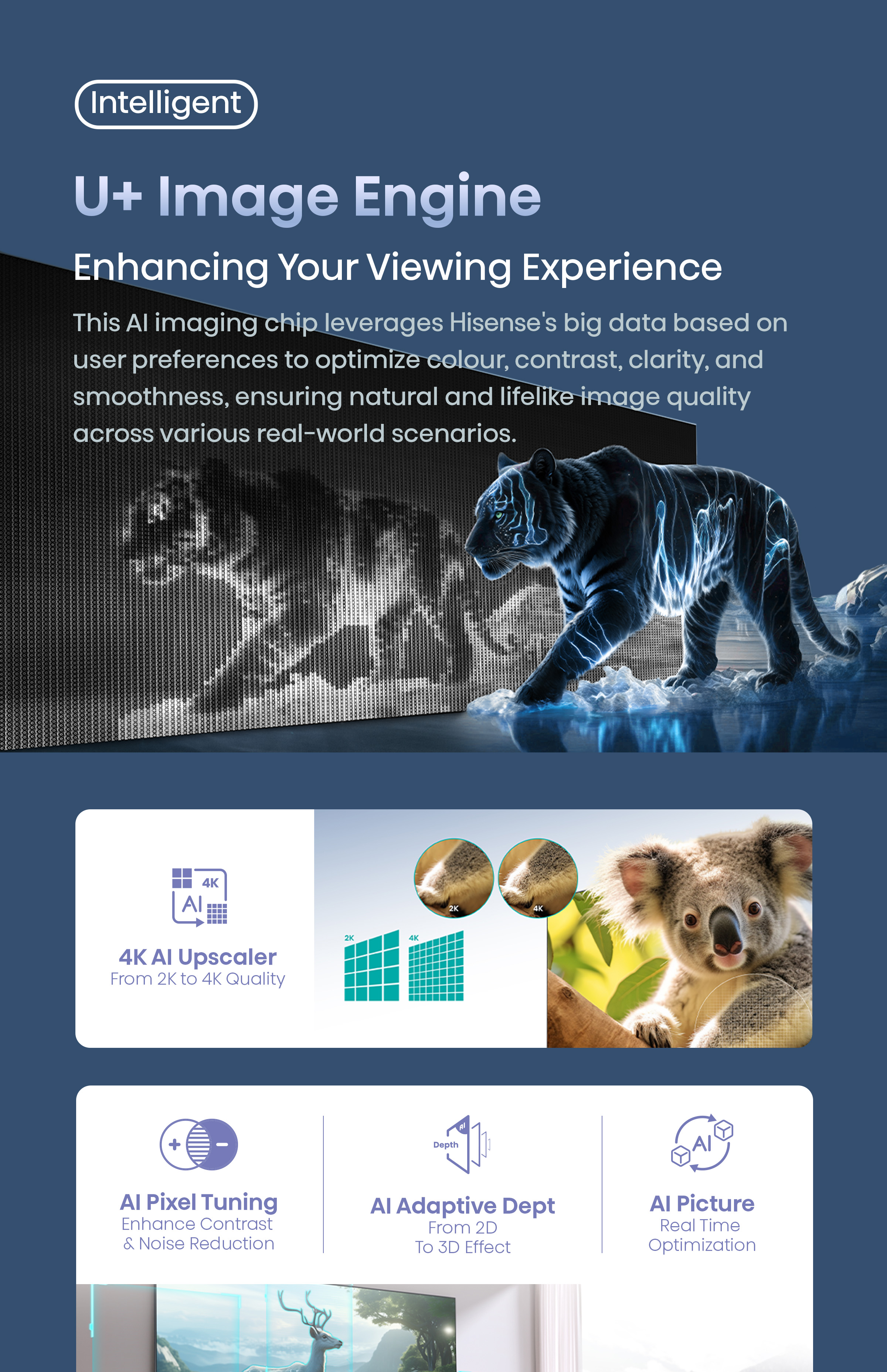 [2025] Hisense E7N 50/55/65/75 inch QLED MAX 4K Google TV | Quantum Dot Colour | 5-Tier Eye Shielding | Dolby Atmos & Vision · v18