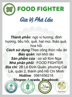 Gia Vị Phá Lấu - Bột Phá Lấu Bò chuẩn vị đỏ thơm- Hũ 120ml