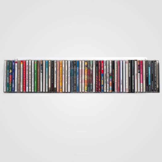 Kệ đĩa CD chữ U 60 (Set 2) - Kệ treo tường bằng thép dày 1,6mm - Sơn tĩnh điện màu Trắng/ Đen hiện đại - Tặng kèm bộ ốc vít và đầu bịt ốc