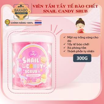 VIÊN TẮM TẨY TẾ BÀO CHẾT SNAIL CANDY SCRUB THÁI LAN CHÍNH HÃNG - GÓI 3 VIÊN KẸO TẨY TẾ BÀO CHẾT SNAIL CANDY SCRUB NỘI ĐỊA THÁI LAN