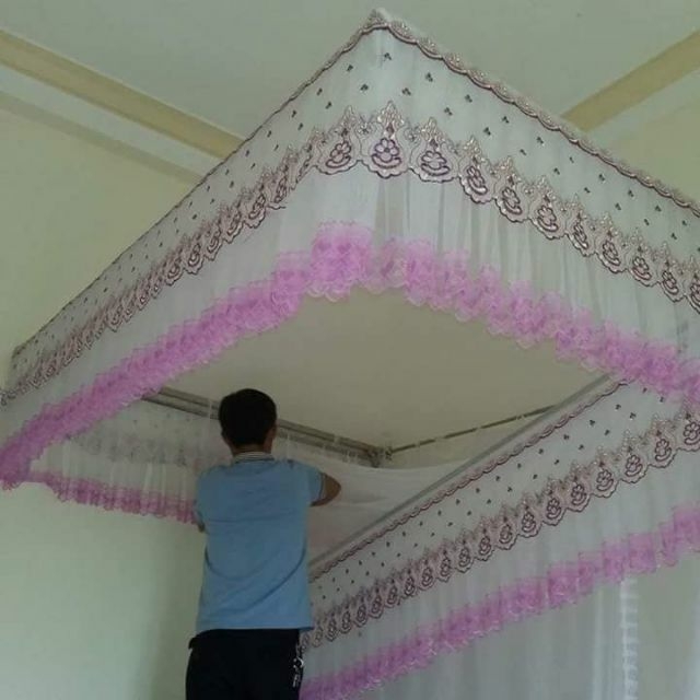 Màn không khung- màn khung cung đình ren lạnh- hàng đẹp