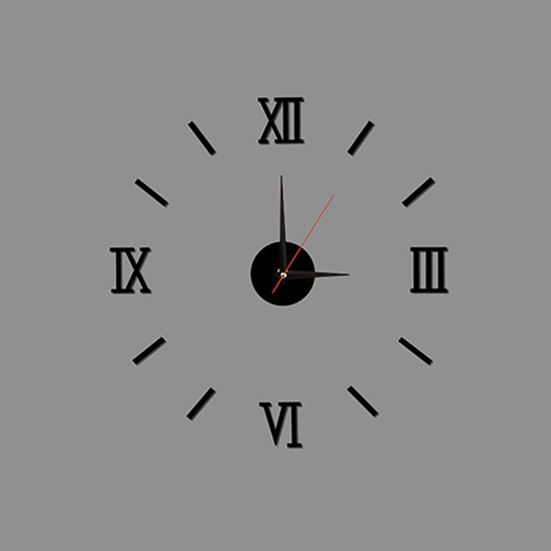 Acrylic Roman Numerals Wall Clock Sticker Adhesive Decal 15pcs Diy
