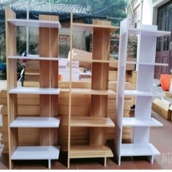 Kệ Sách Gỗ 5 Tầng - Kệ gỗ góc tường