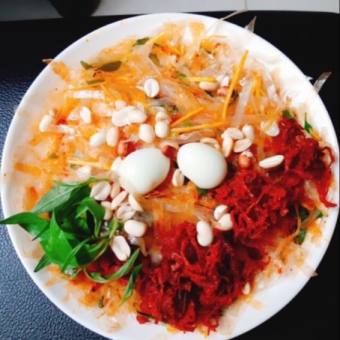 Bánh Tráng Trộn Thập Cẩm Nước Sốt Bò+Topping Đủ Vị