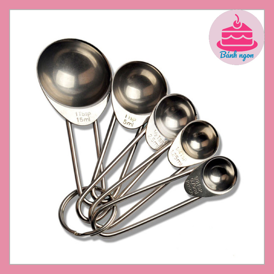 Bộ thìa đong inox 5 chiếc
