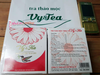 Trà Thảo Mộc Tăng Cân Vy.&.Tea, Trà  Tang can an toàn Vy va Tea Nguyên Hộp Nguyên Tem 9 Hãng