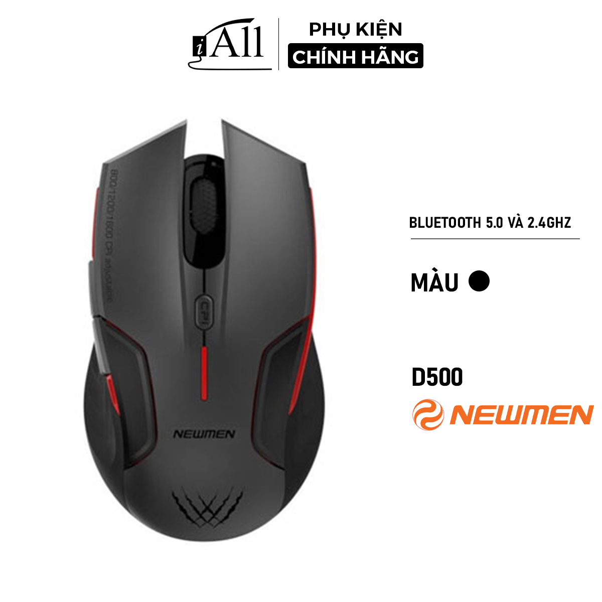 Chuột máy tính không dây đa nhiệm Newmen D500 kết nối bluetooth - iAll Store