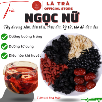 🌿Set trà TRÀ NGỌC NỮ DƯỠNG BUỒNG TRỨNG VÀ ĐIỀU HOÀ KHÍ HUYẾT Là Trà freeship