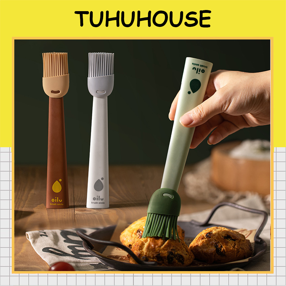 Chổi quét dầu silicon, cọ phết dầu bằng silicone để làm bánh có thể tháo rời đầu - TUHUHOUSE
