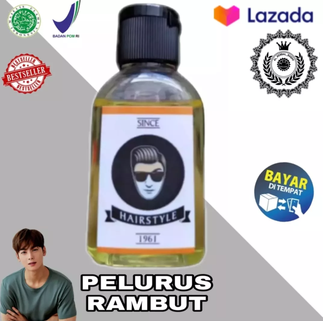 Lazada Indonesia - Minyak pelurus rambut permanen pria kriting HAIRSTYLE 30ml – Pelurus rambut Pelurus rambut permanen wanita Vitamin rambut pelurus rambut pria pelurus tanpa catok alami meluruskan rambut