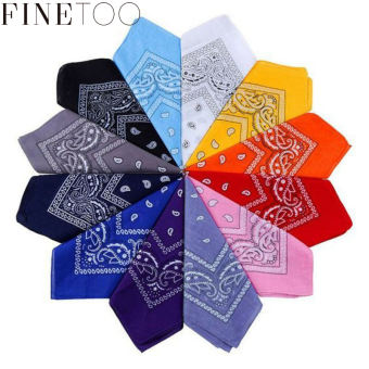 FINE TOO Khăn Trùm Đầu Hàn Quốc Phi Giới Tính Khăn Rằn Nam Nữ Khăn Trùm Đầu Thể Thao Biker Cao Bồi Khăn Quấn Tóc Cổ Tay Khăn Hai Mặt