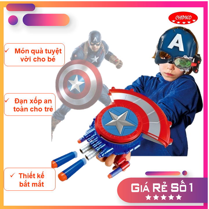 Đồ chơi khiên Captain America đồ chơi nhập vai siêu anh hùng Marvel Avenger khiên đội trưởng mỹ