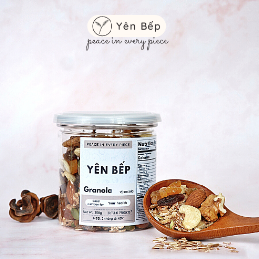 Combo 3 Vị Granola Siêu Hạt Mini Size YÊN BẾP - Không Đường Ăn Kiêng - Ngũ Cốc Giảm Cân Tự Nhiên