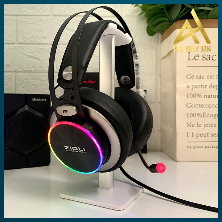 Tai nghe máy tính gaming headphone có dây led rgb zidli zh20 - tai nghe chụp tai laptop pc âm thanh sống động chất lượng độ bền cao
