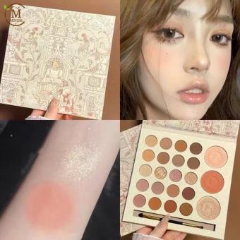 phấn highlight / má hồng / phấn mắt 23 màu, đất sét Hàn Quốc, kết cấu lụa, lấp lánh ánh nhũ lấp lánh Bảng phấn má / má h