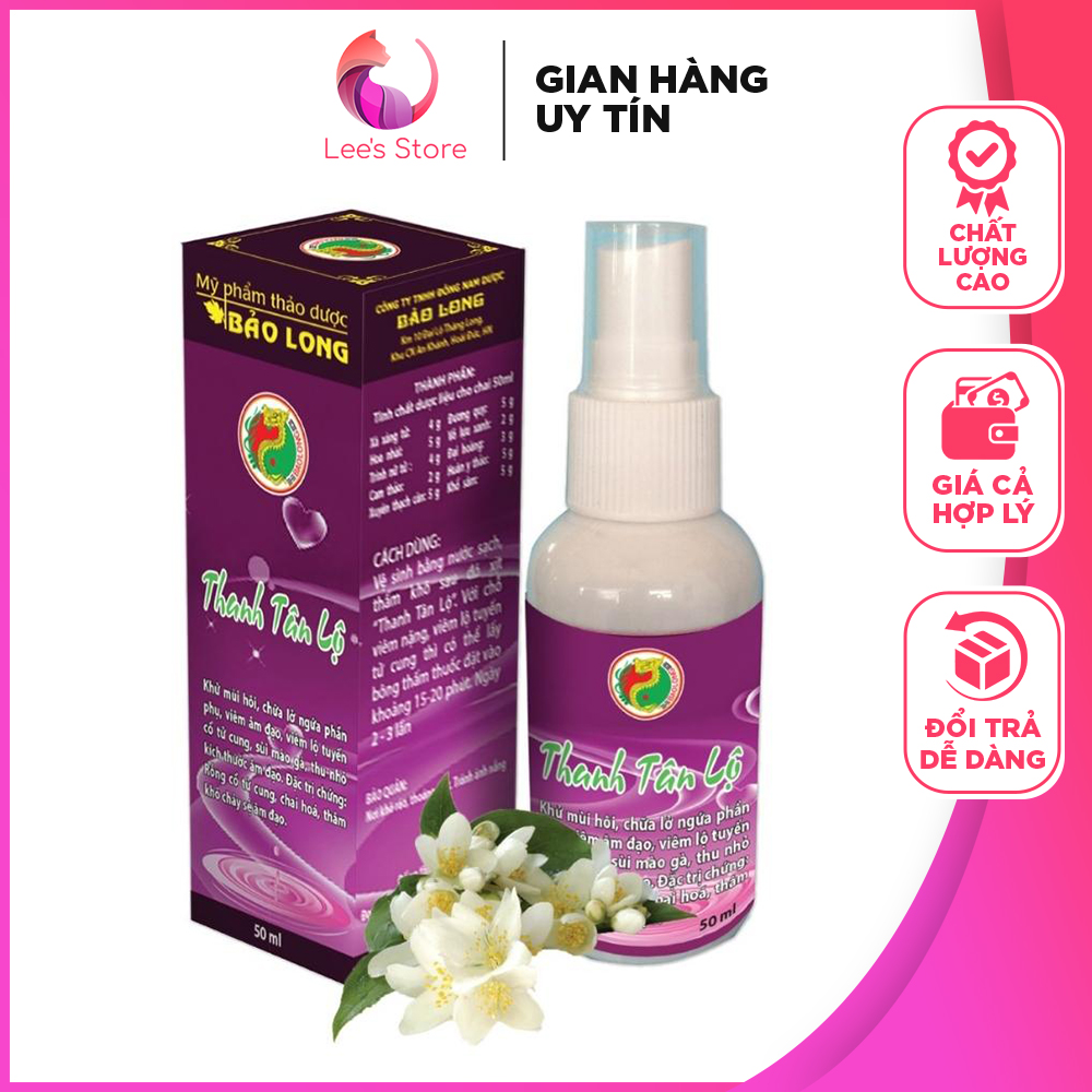 Chai xịt khử mùi hôi thanh tân lộ 50ml L29 ngừa lở ngữa phần phụ, viêm âm đạo, viêm lộ tuyến cổ tử cung, sùi mào gà, thu nhỏ kích thước âm đạo - Lee's Store
