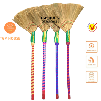 Chổi Quét Nhà Xuất Khẩu Cao Cấp 100% Không Rụng Bông
