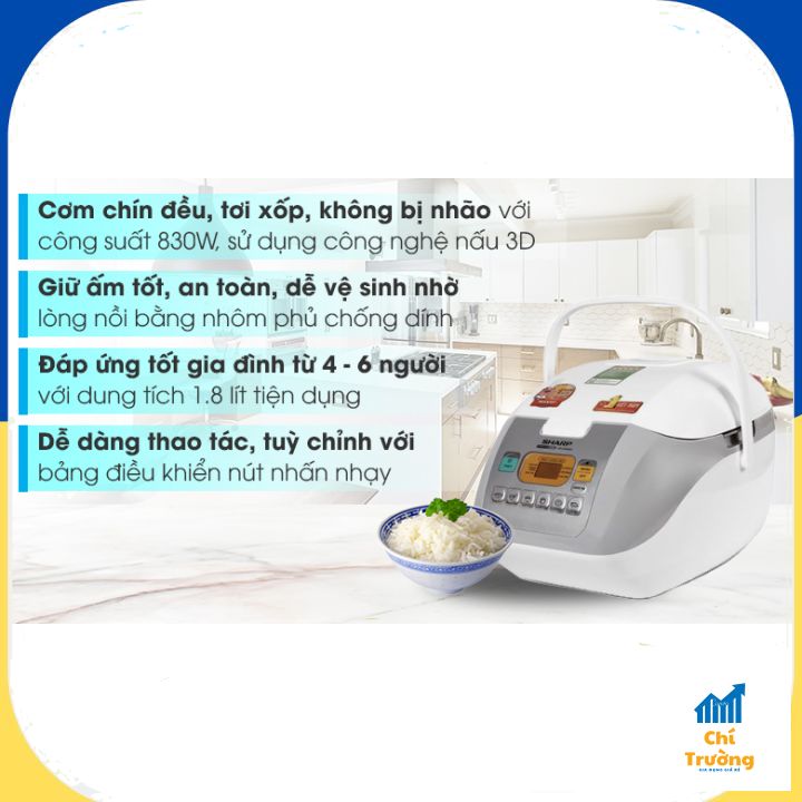 : sharp 1.8 lít ks-com18v