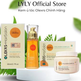 Ủ Tóc Olexrs Kem Ủ Tóc Phục Hồi Siêu Mượt Olexrs Hair Salon Collagen Complex 500ml