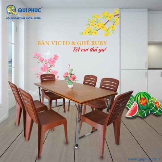 Ghế nhựa RUBY QUI PHÚC