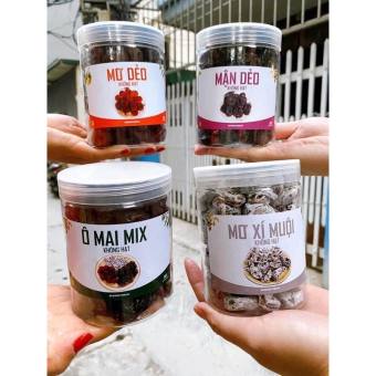 Ô mai mơ-mận-mix-xí muội dẻo không hạt 125k/hộp 500g(Xí muội)