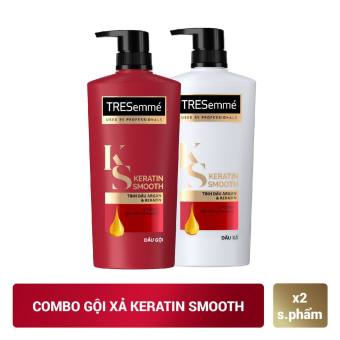 BỘ ĐÔI DẦU GỘI XẢ TRESEMME - Đỏ Keratin Smooth - 650ml