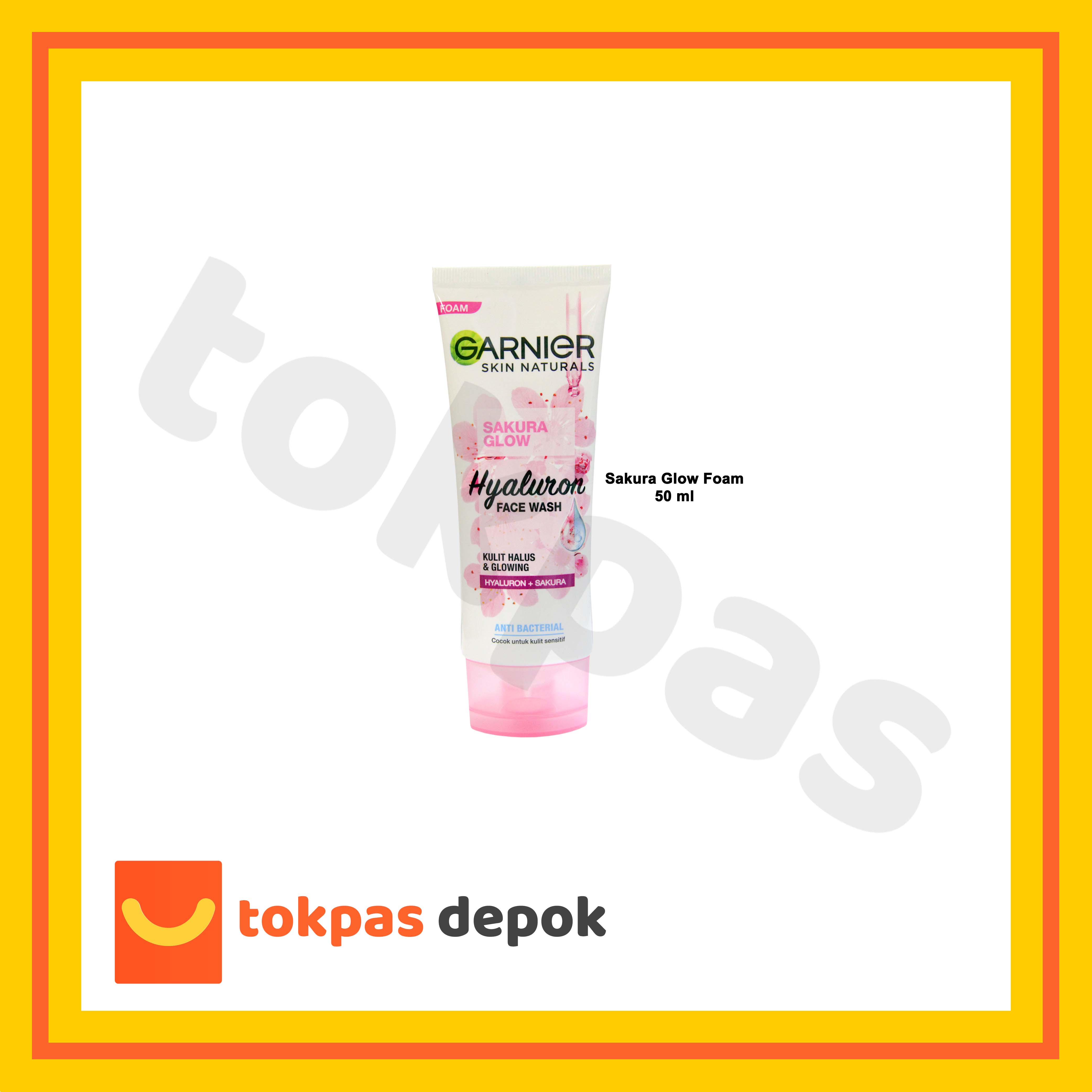 Garnier Face Wash / Facial Foam Bright Complate Vit C Foam Scrub / Sakura Glow Hyaluron 50 ml 100 ml