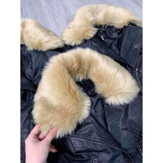 [Chính hãng] ❇❇KHOÁC DA CỔ LÔNG RỜI SIÊU HOT ĐÂY Ạ! - HÀNG QC CAO CẤP