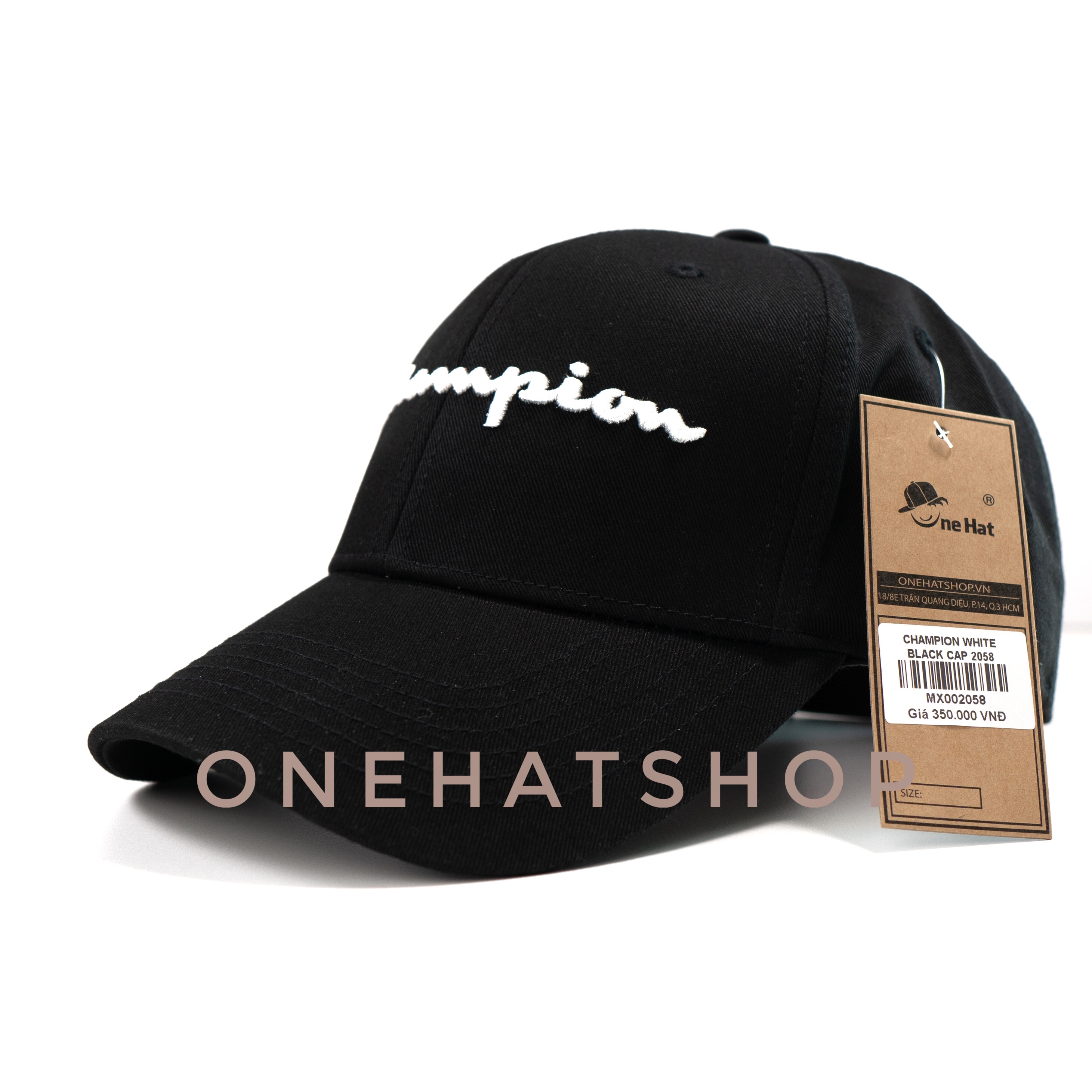 Nón lưỡi trai Champion Authentic baseball cap - chất lượng cao - fom cứng đẹp-Brand onehatshop - est2013