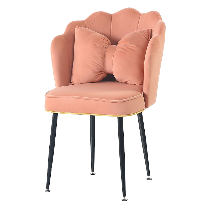 Ghế trang điểm bọc nỉ sang chảnh phong cách Châu Âu tặng kèm gối nơ [ Cao Cấp Nhập Khẩu ]