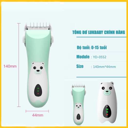 TÔNG ĐƠ CẮT TÓC CHO BÉ SƠ SINH LUKBABY, CẮT TÓC CHO TRẺ TỪ 0-15 TUỔI SẠC ĐIỆN