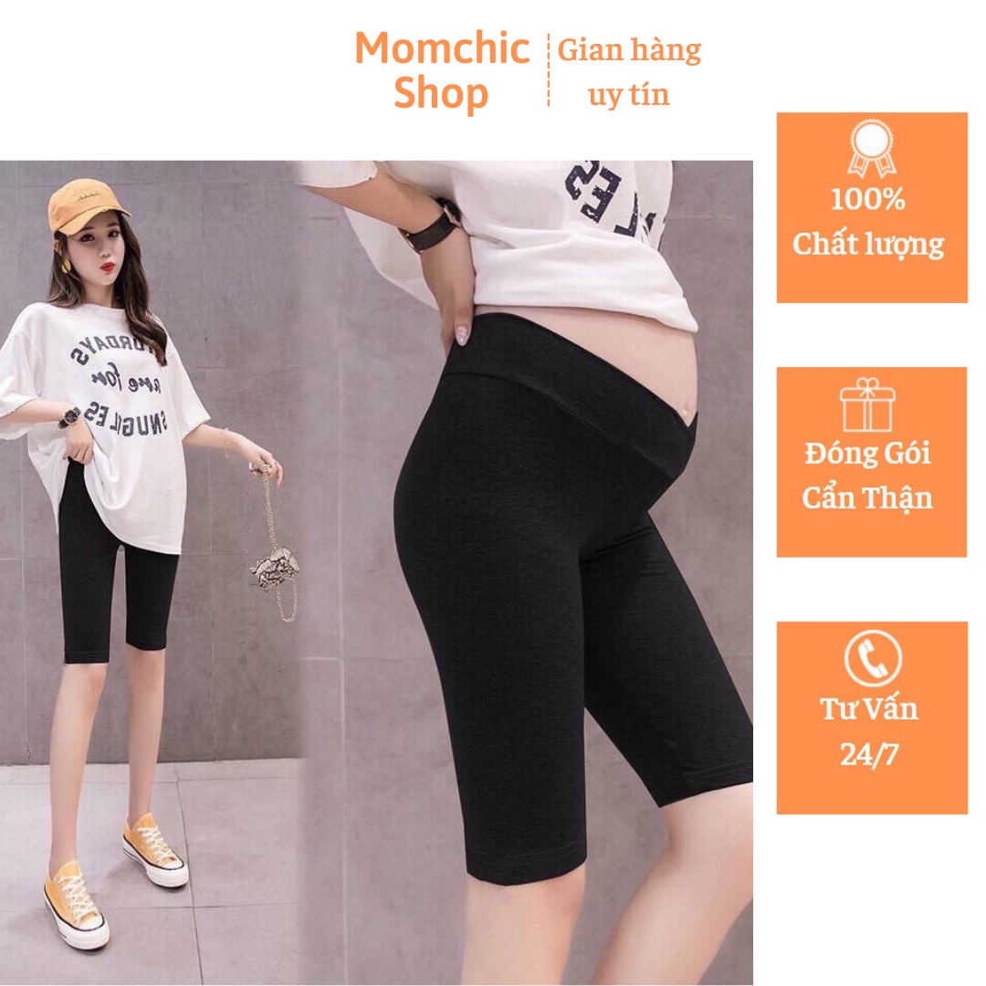 Quần bầu cạp chéo lửng,quần bầu legging chất cotton cho giãn thoải mái