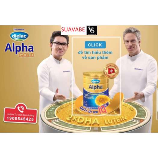 Sữa bột pha sẵn Vinamilk Dielac Alpha Gold 180ml: Thùng 48 hộp