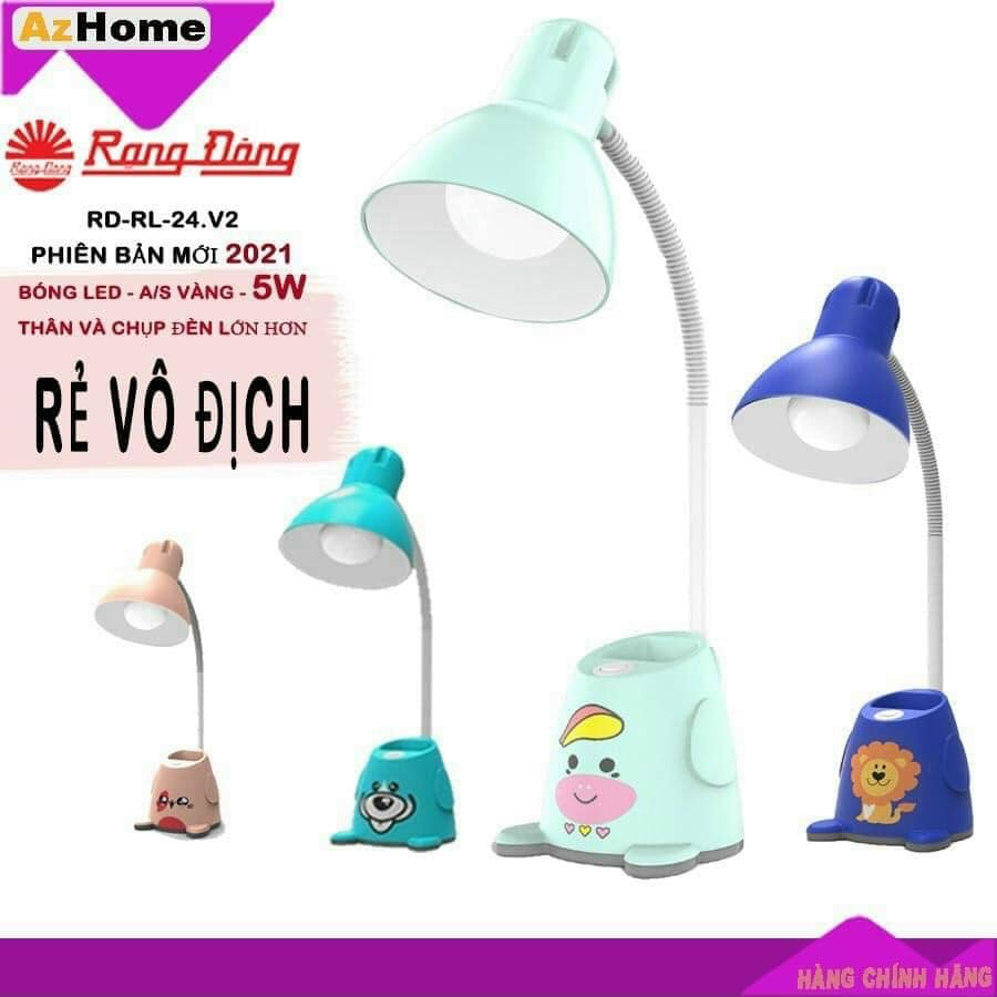 Đèn bàn bảo vệ thị lực rd-rl-24 led v2 5w, đèn bàn chống cận ánh sáng vàng