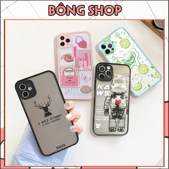 Ốp lưng iphone nhám viền nổi cong Sweet Lover 6/6plus/6s/6splus/7/7plus/8/8plus/x/xr/xs/11/12/pro/max/plus/promax