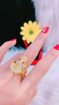 Nhẫn Cóc Ngậm Tiền - N1001318 - Givishop  - [ Chất liêu bạc pha, cam kết không đen không dị ứng ] - mẫu nhẫn vàng 24k, nhẫn cưới vàng đôi, nhẫn vàng trắng nữ đẹp, vàng đẹp, nhẫn vàng nữ đẹp 2019, nhẫn vàng 24, nhẫn vàng