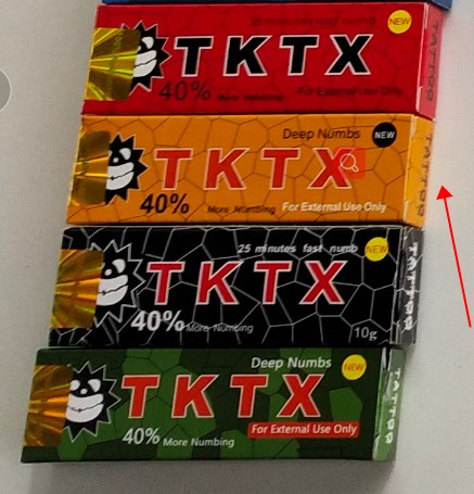 Thước tê tktx 40% kem ủ tê tktx chuyên tattoo thẩm mỹ lăn kim spa đủ màu