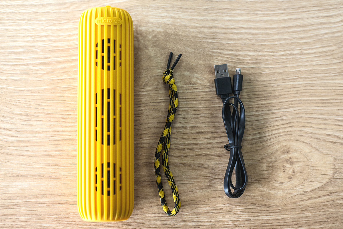 Loa di động microlab d21 màu vàng