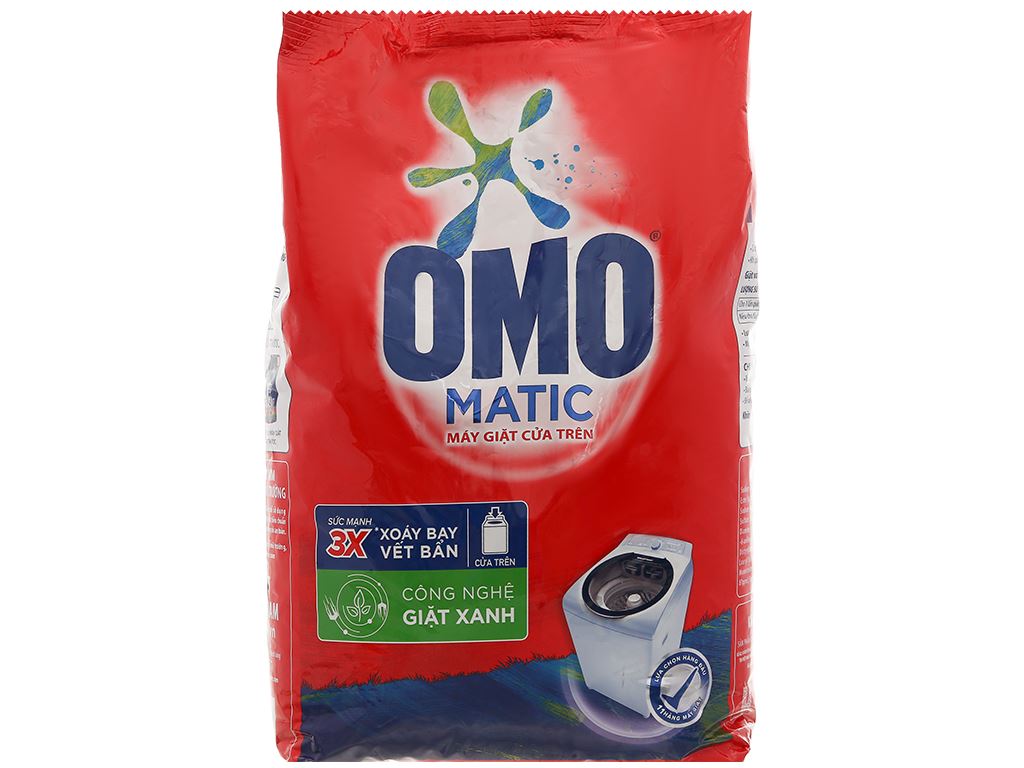 Bột giặt máy OMO Matic cửa trên - túi 6kg
