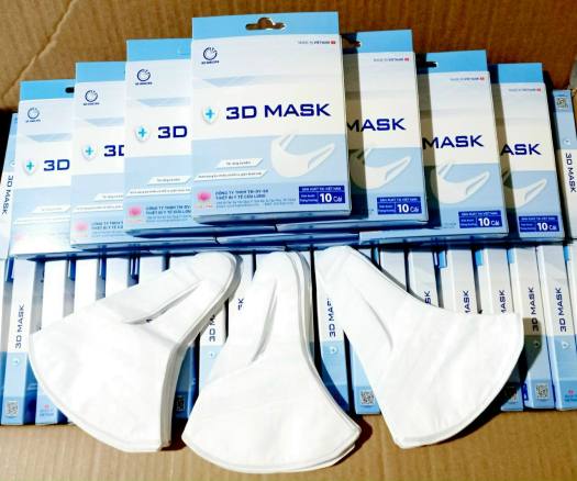 Khẩu trang 3D Hàng Cty Cửu Long Set 10 cái