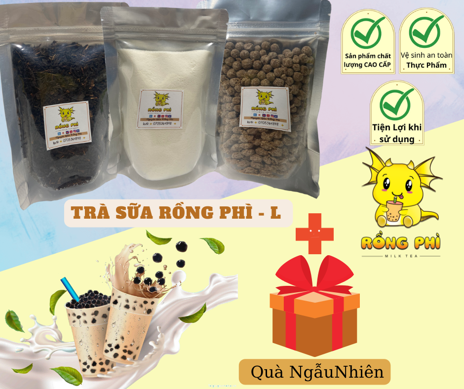 Set Nguyên Liệu Pha Trà Sữa Trân Châu Mini (25 - 30  Ly)