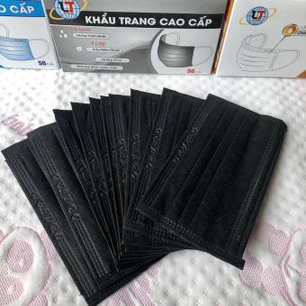 KHẨU TRANG AN VIỆT] [HCM]Khẩu trang y tế 4 lớp kháng khuẩn 50 cái/hộp hàng xuất khẩu (màu ĐEN